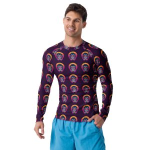 crazy monkey men's rash guard